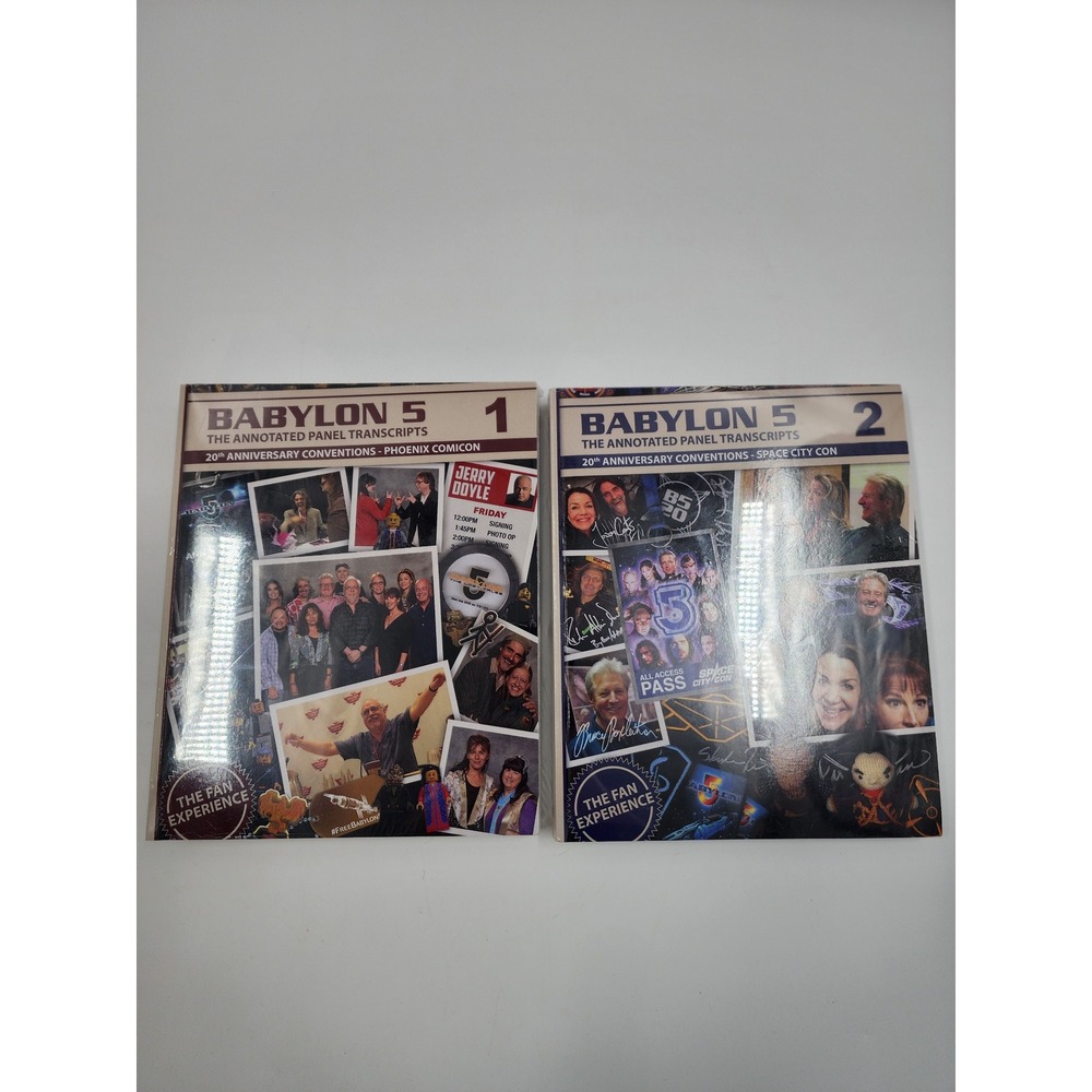 Babylon 5 The Annotated Panel Transcripts 20th Anniversary Vol 1 & 2 Book Set